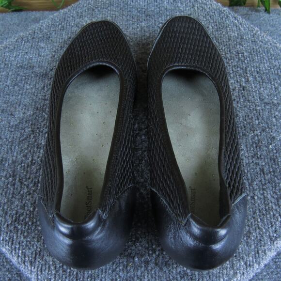 FootSmart Women's Pump Black Leather Pump 10 Medium Gently Used 2025 - Picture 5 of 7